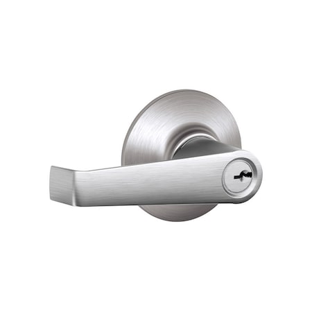 Schlage Schlage Elan Satin Chrome Entry Lever 1-3/4 in. F51AELAN626